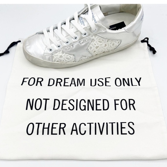 Golden Goose Super Star Pearlized Leather Upper with Embroidery SIZE 37 - Picture 4 of 10